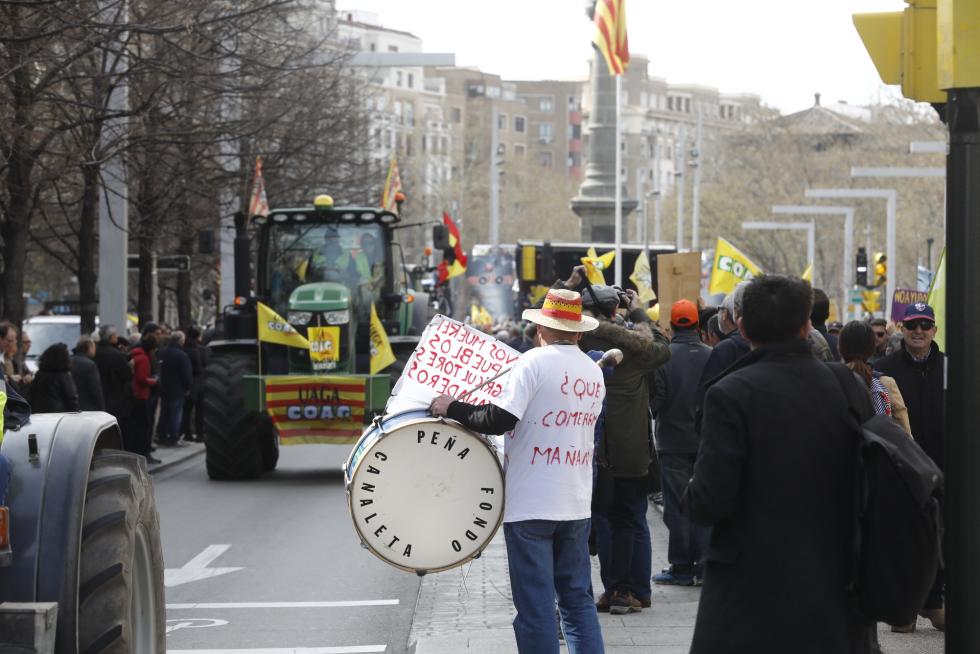 Los tractores toman este martes el centro de Zaragoza