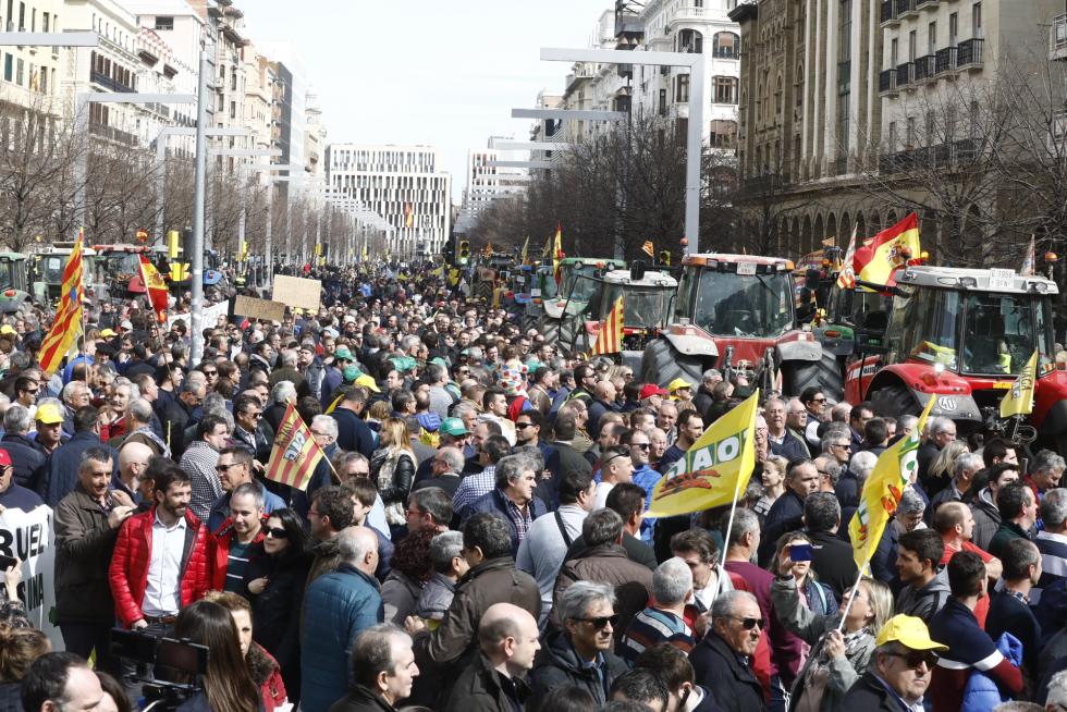 Los tractores toman este martes el centro de Zaragoza