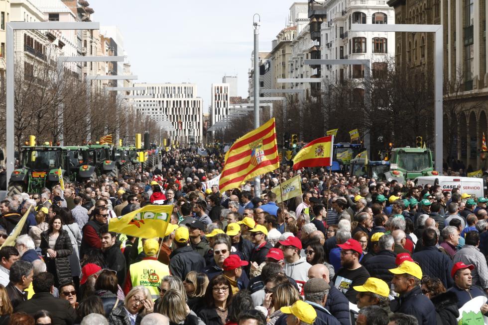 Los tractores toman este martes el centro de Zaragoza