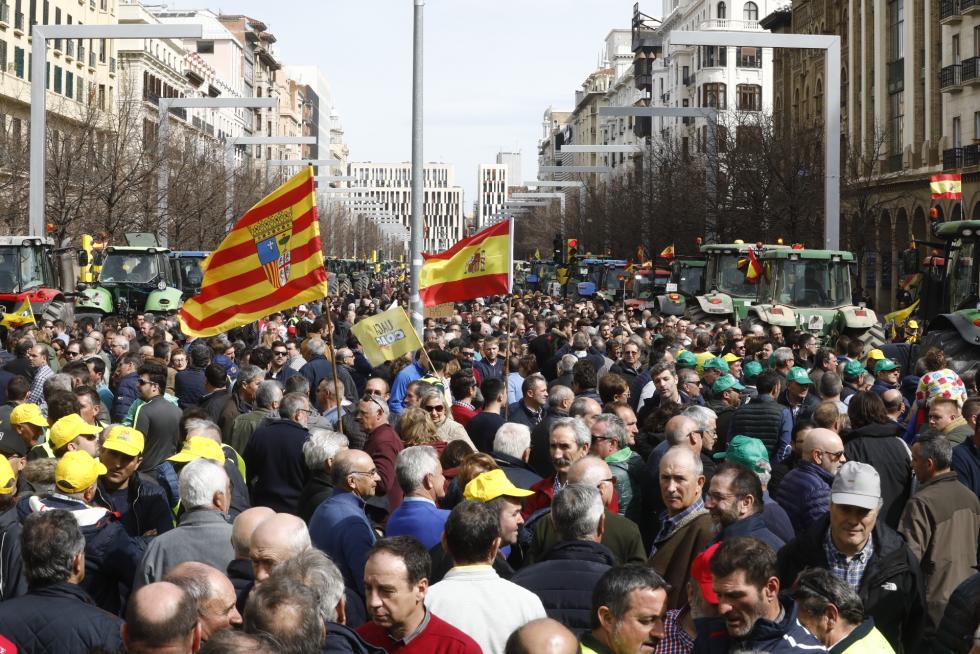 Los tractores toman este martes el centro de Zaragoza