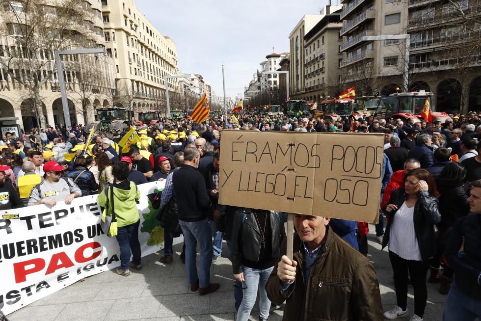Los tractores toman este martes el centro de Zaragoza