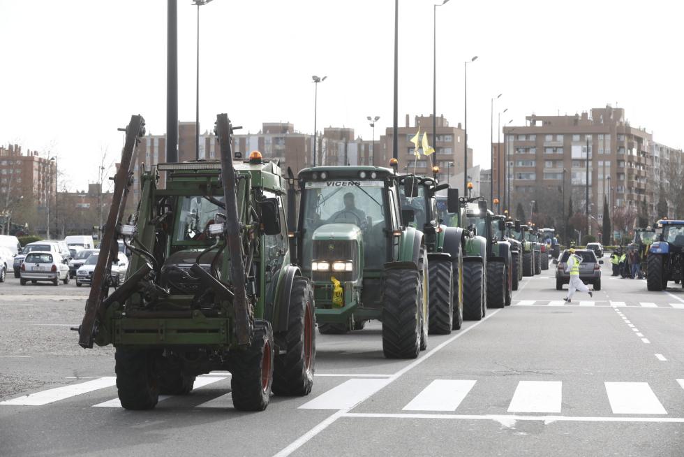 Los tractores toman este martes el centro de Zaragoza