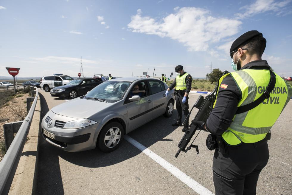 Controles de la Guardia Civil en Aragón