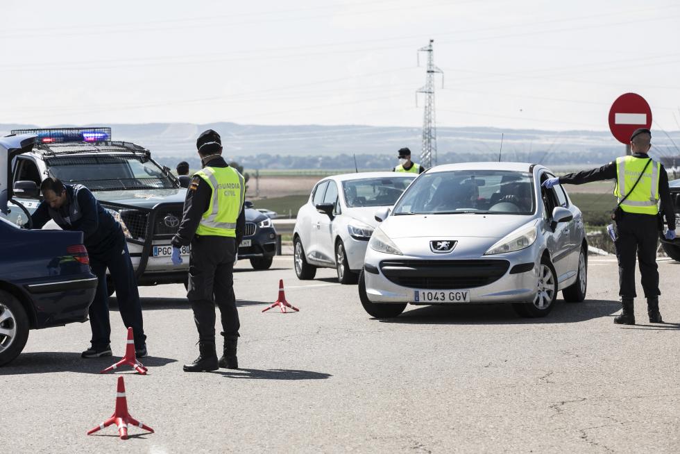 Controles de la Guardia Civil en Aragón