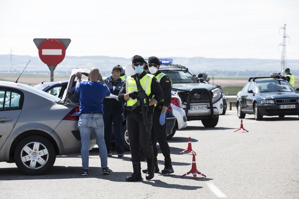 Controles de la Guardia Civil en Aragón