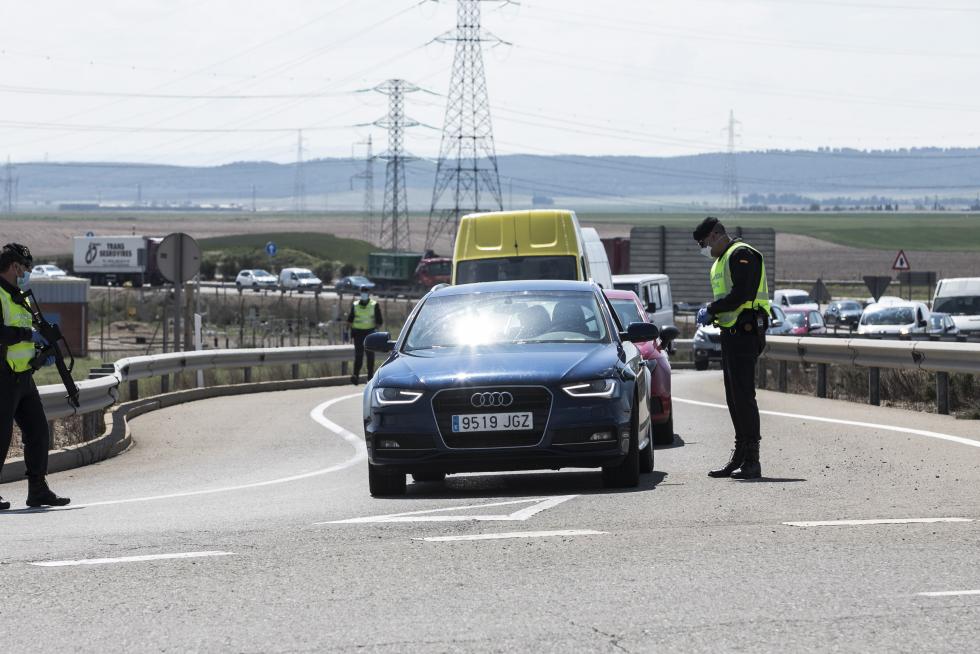 Controles de la Guardia Civil en Aragón