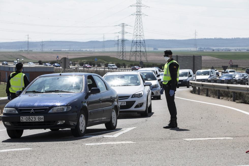 Controles de la Guardia Civil en Aragón