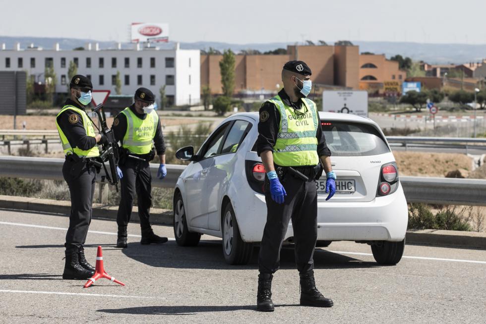 Controles de la Guardia Civil en Aragón