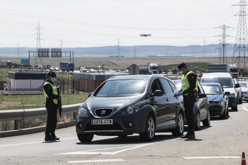 Controles de la Guardia Civil en Aragón