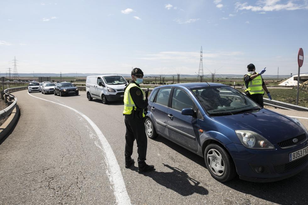 Controles de la Guardia Civil en Aragón