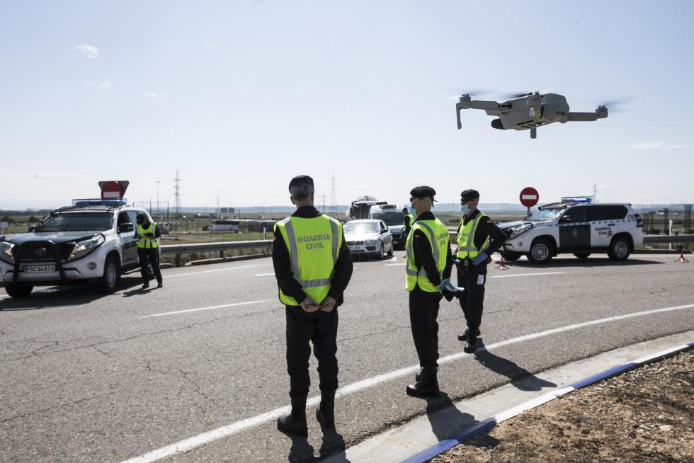 Controles de la Guardia Civil en Aragón
