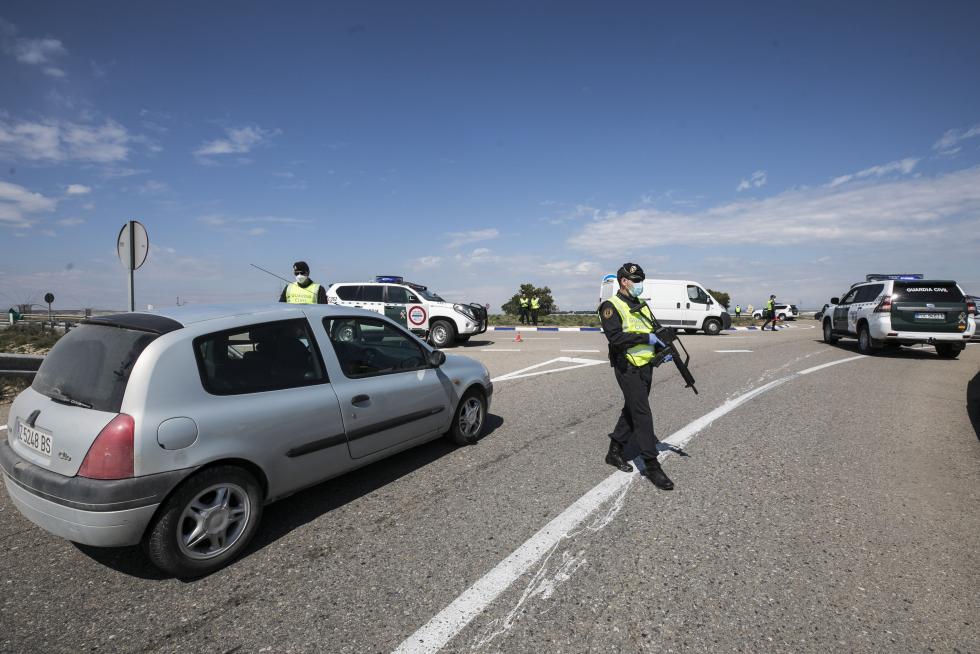 Controles de la Guardia Civil en Aragón