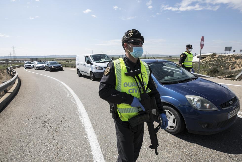 Controles de la Guardia Civil en Aragón