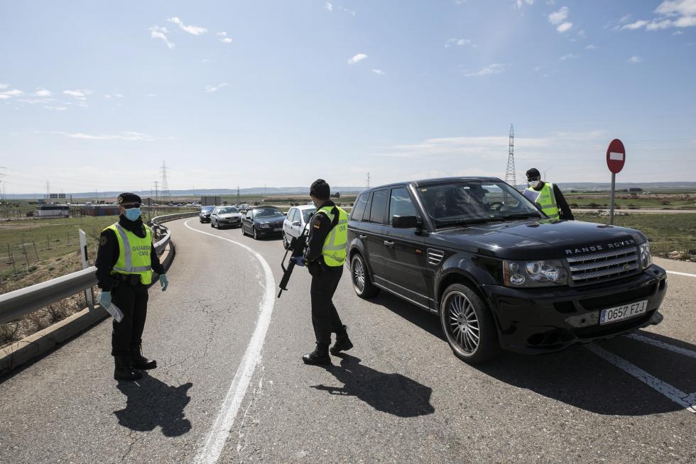Controles de la Guardia Civil en Aragón