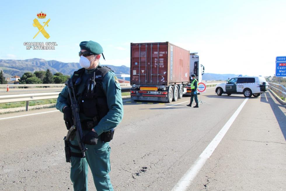 Controles de la Guardia Civil en Aragón