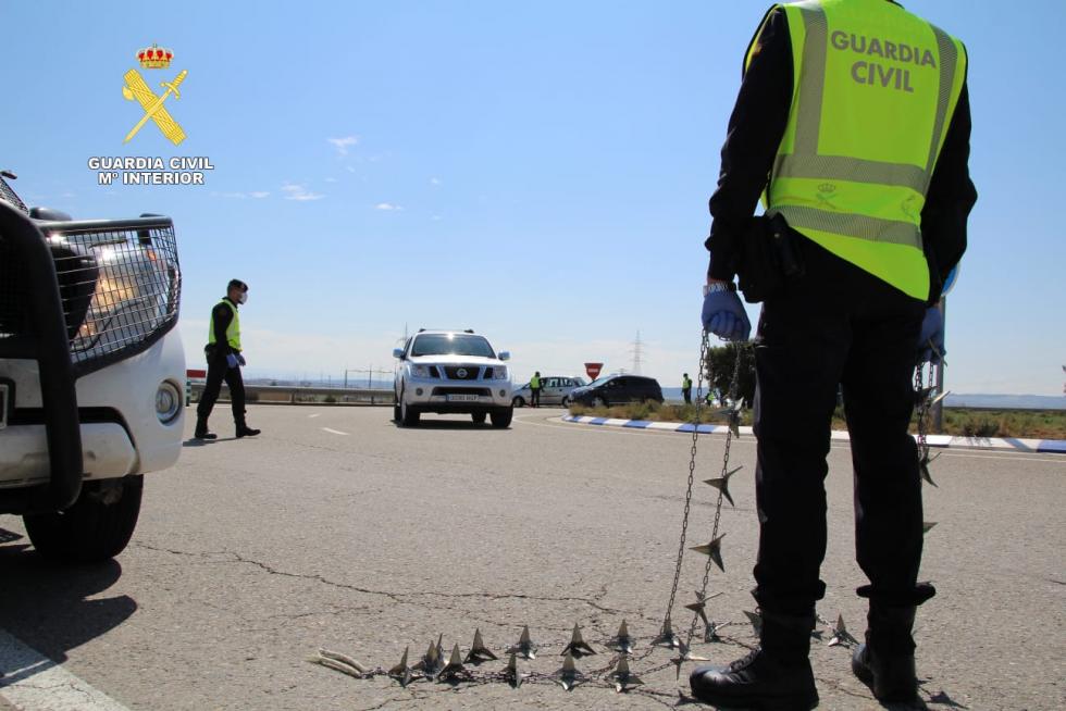 Controles de la Guardia Civil en Aragón