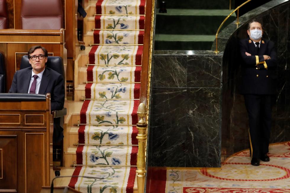 Primera sesión de control al Gobierno desde que se declaró el estado de alarma el pasado 14 de marzo,