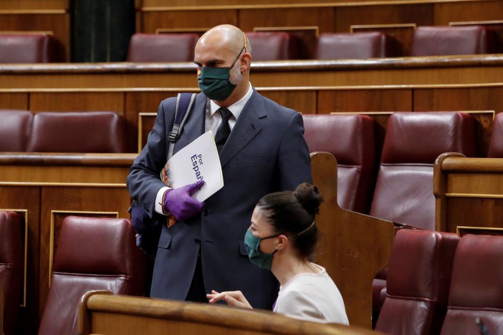 Primera sesión de control al Gobierno desde que se declaró el estado de alarma el pasado 14 de marzo,