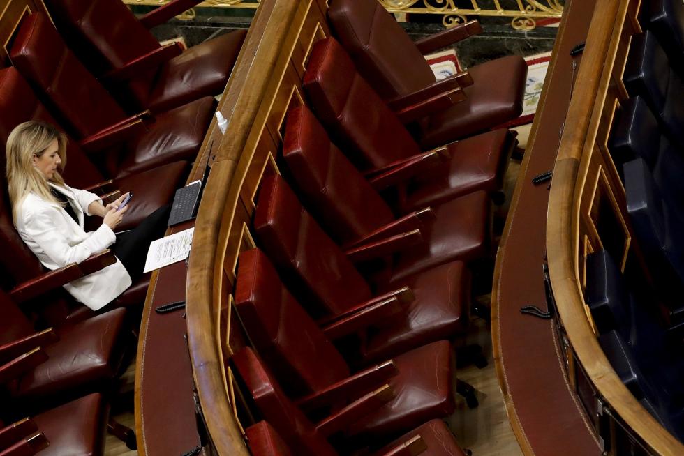 Primera sesión de control al Gobierno desde que se declaró el estado de alarma el pasado 14 de marzo,