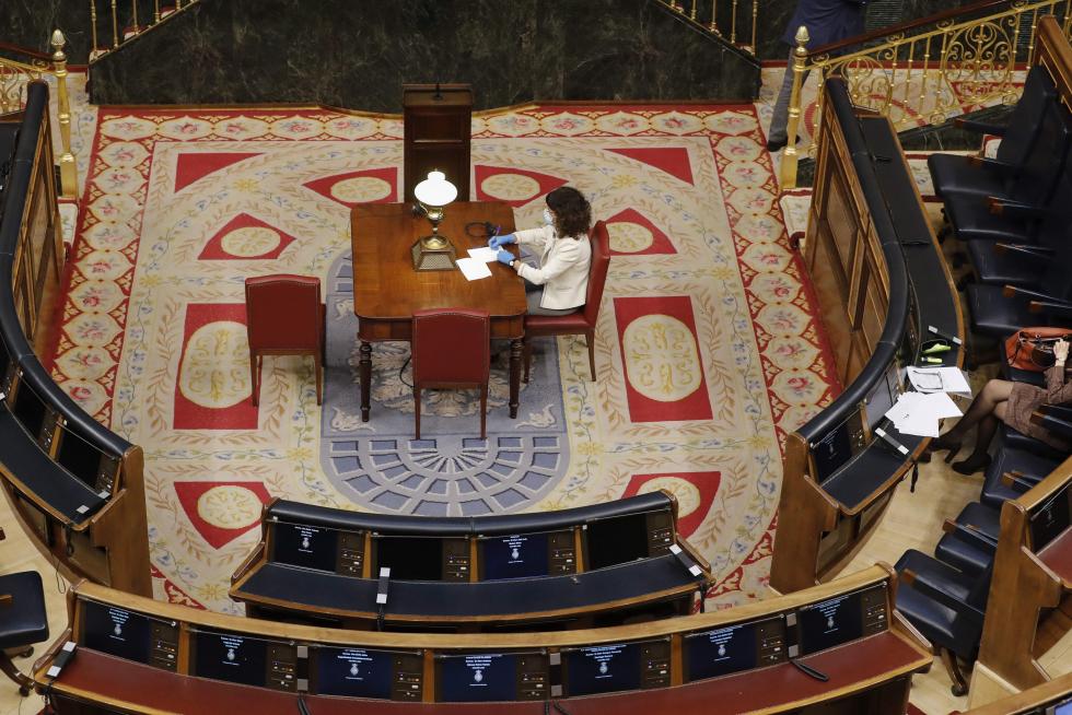 Primera sesión de control al Gobierno desde que se declaró el estado de alarma el pasado 14 de marzo,