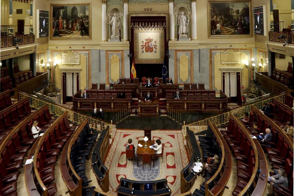 Primera sesión de control al Gobierno desde que se declaró el estado de alarma el pasado 14 de marzo,