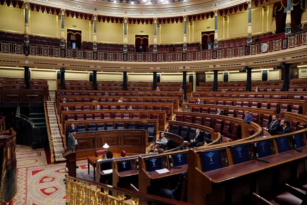Primera sesión de control al Gobierno desde que se declaró el estado de alarma el pasado 14 de marzo,