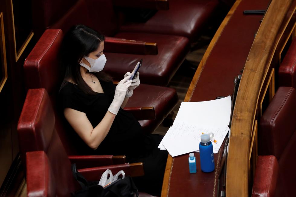 Pleno en el Congreso para solicitar la prórroga del estado de alarma ante la covid-19