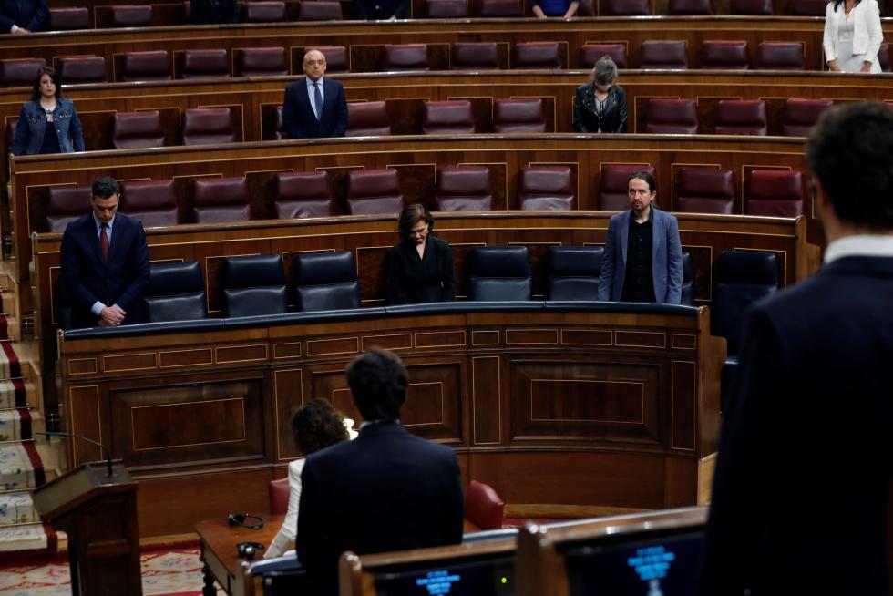 Pleno en el Congreso para solicitar la prórroga del estado de alarma ante la covid-19