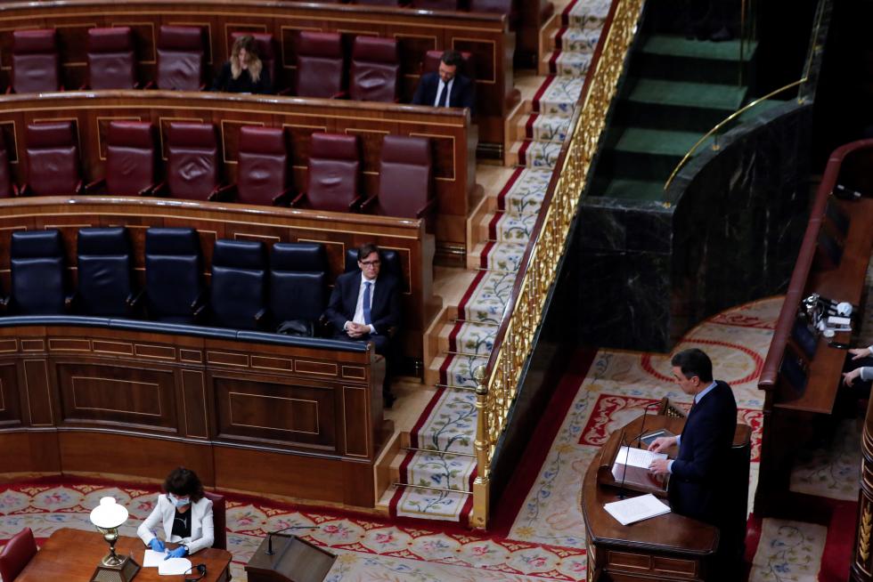 Pleno en el Congreso para solicitar la prórroga del estado de alarma ante la covid-19