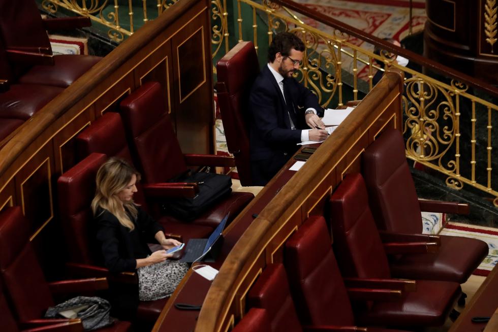 Pleno en el Congreso para solicitar la prórroga del estado de alarma ante la covid-19