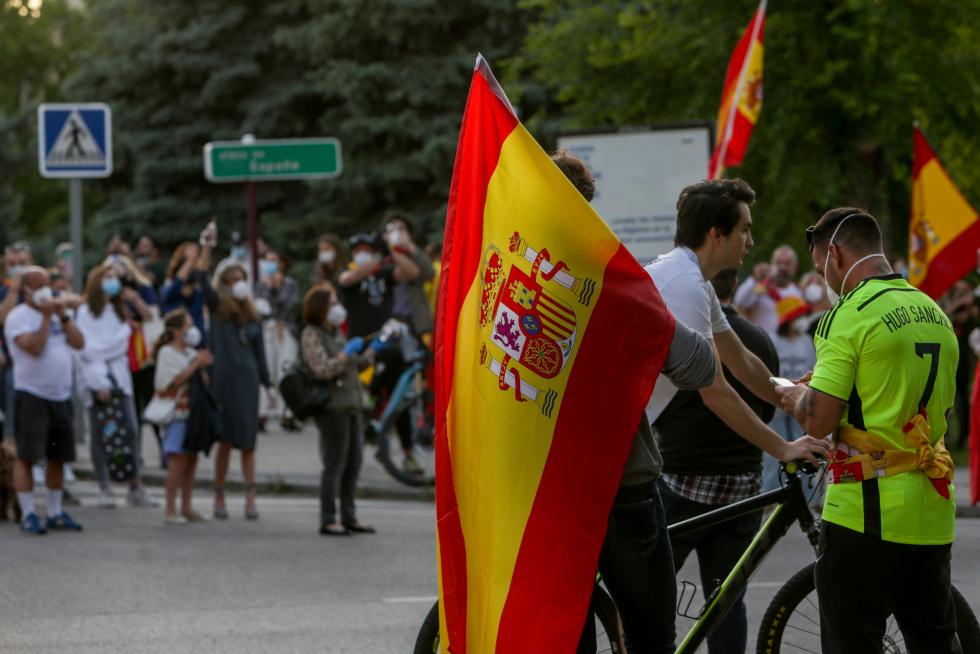 Protestas por la gestión del Gobierno de la crisis sanitaria.