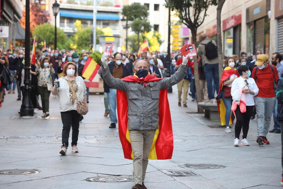 Protestas por la gestión del Gobierno de la crisis sanitaria.