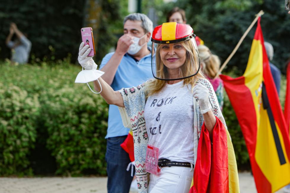 Protestas por la gestión del Gobierno de la crisis sanitaria.