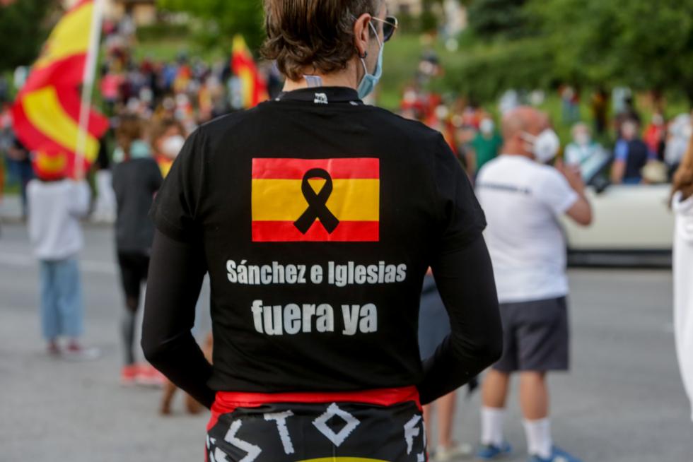 Protestas por la gestión del Gobierno de la crisis sanitaria.
