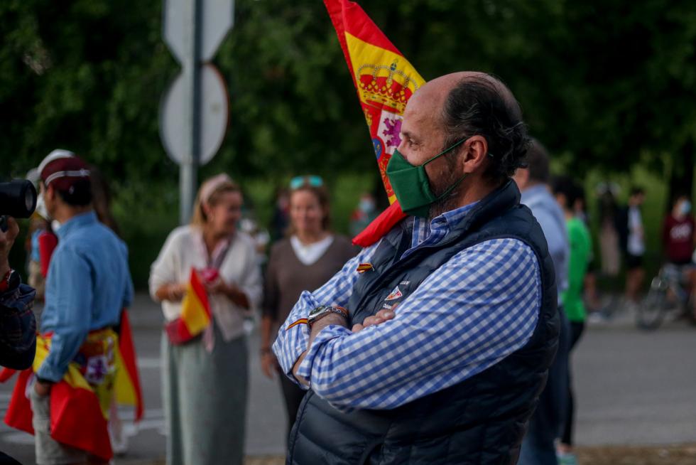 Protestas por la gestión del Gobierno de la crisis sanitaria.