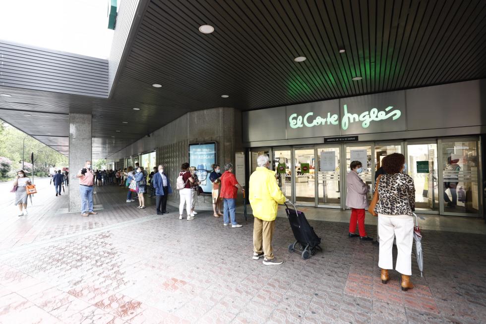 Reapertura del Corte Inglés de Sagasta de Zaragoza.
