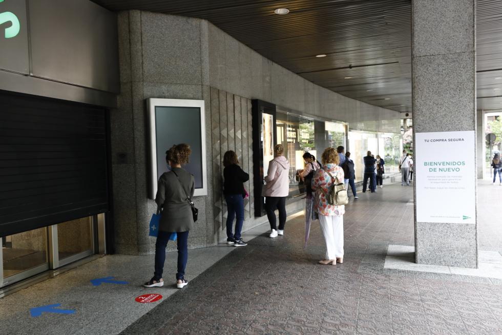 Reapertura del Corte Inglés de Sagasta de Zaragoza.