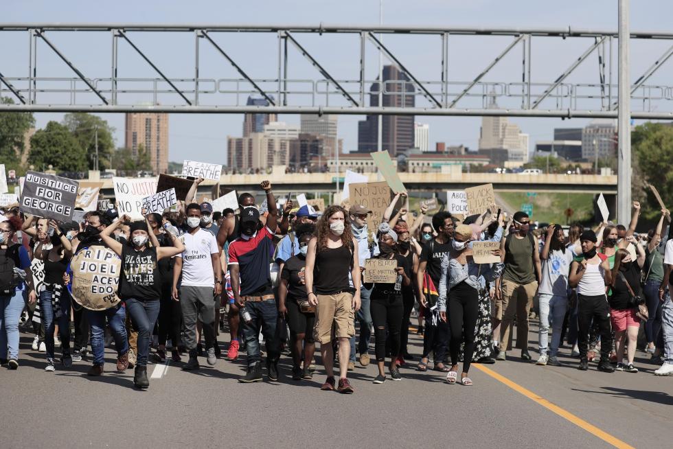 Police abuse protest in wake of George Floyd death in Minneapolis