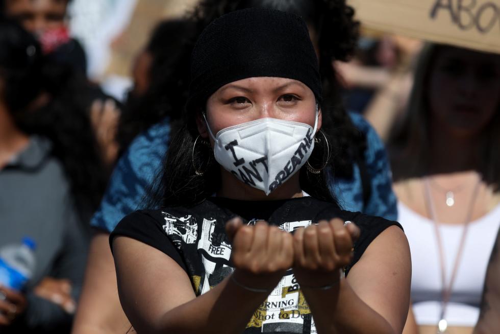 Protests against the death in Minneapolis police custody of George Floyd in Saint Paul