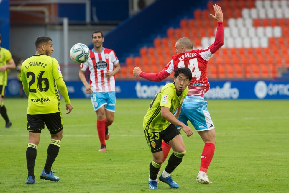 Fotos del partido Lugo-Real Zaragoza, de Segunda División, en el Anxo Carro