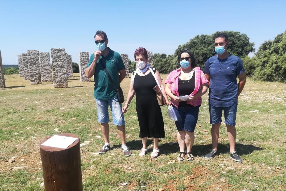 Acto de homenaje en Abiego.