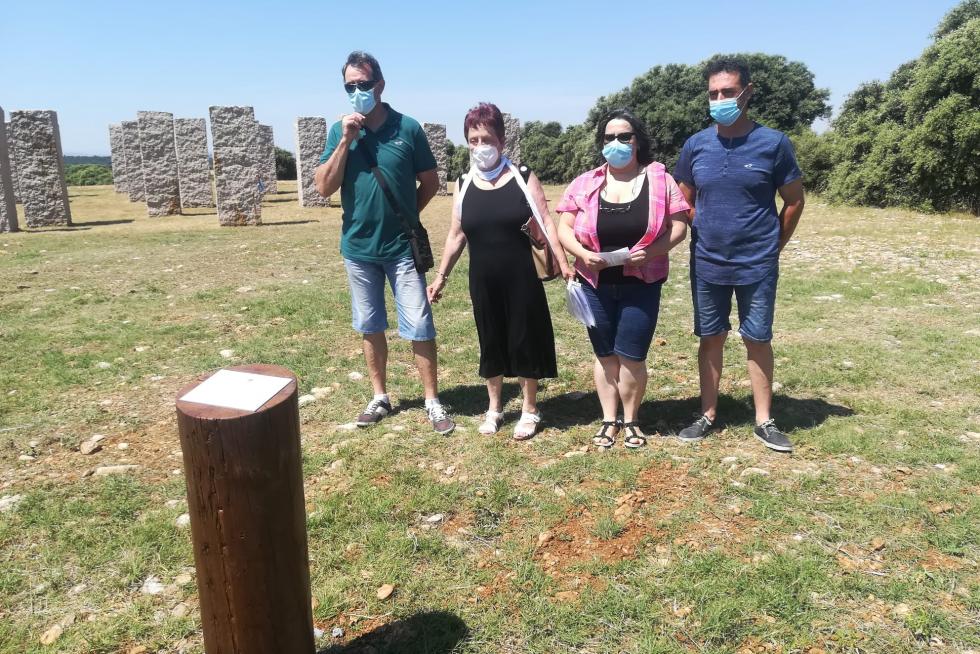 Acto de homenaje en Abiego.