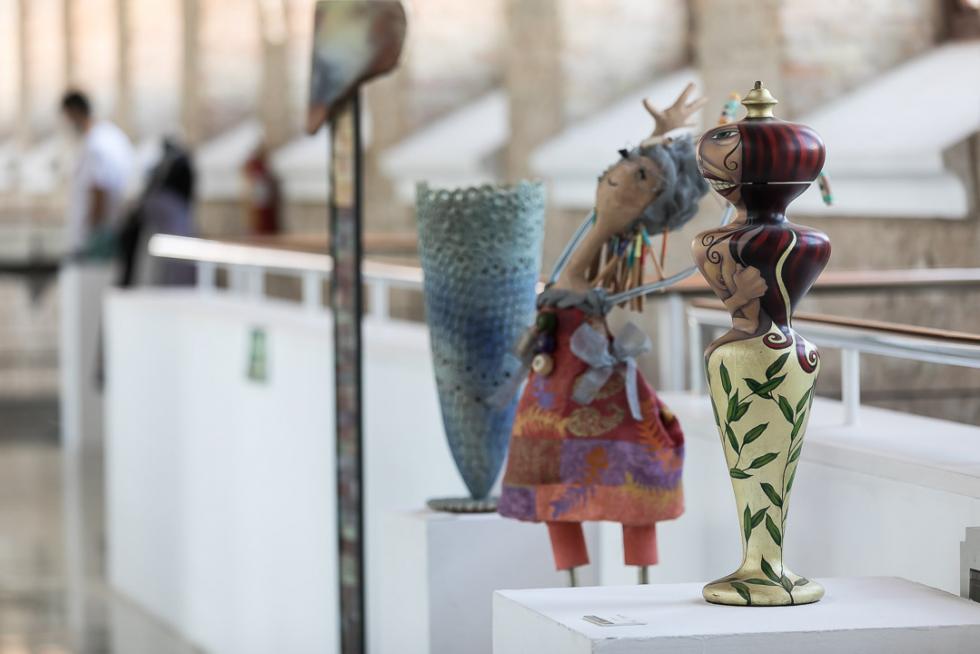 Feria de artesanía en el Matadero de Zaragoza.
