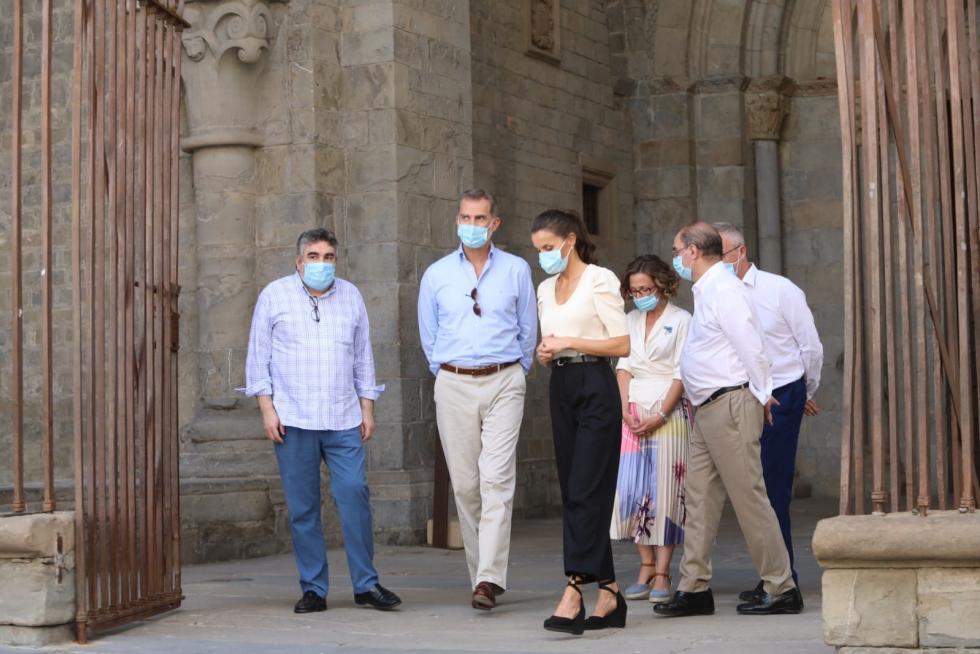 Imágenes de la visita de los Reyes a San Juan de la Peña y a Jaca