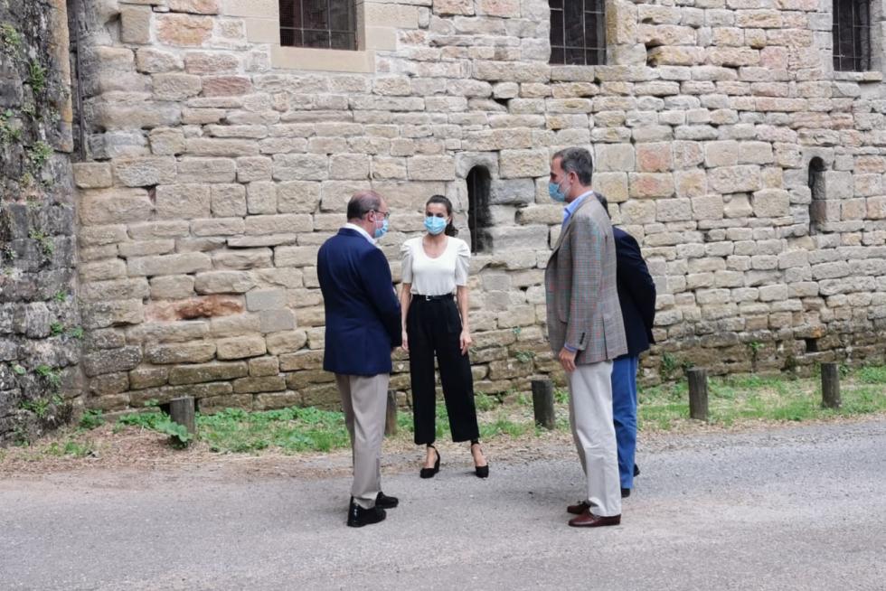 Visita de los Reyes a San Juan de la Peña y a Jaca.