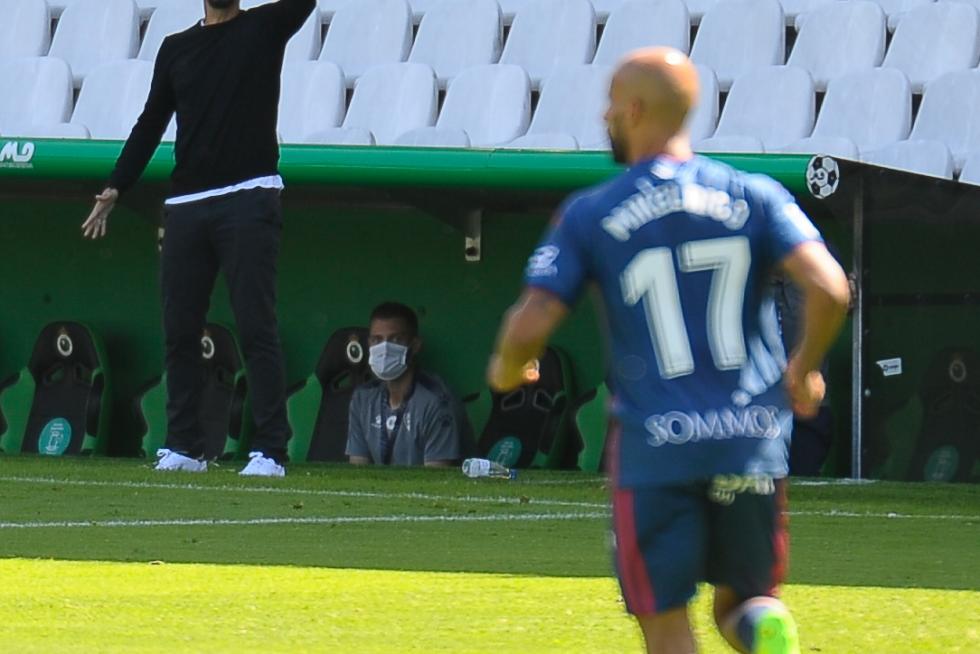 Partido del Racing de Santander contra la SD Huesca, en El Sardinero.