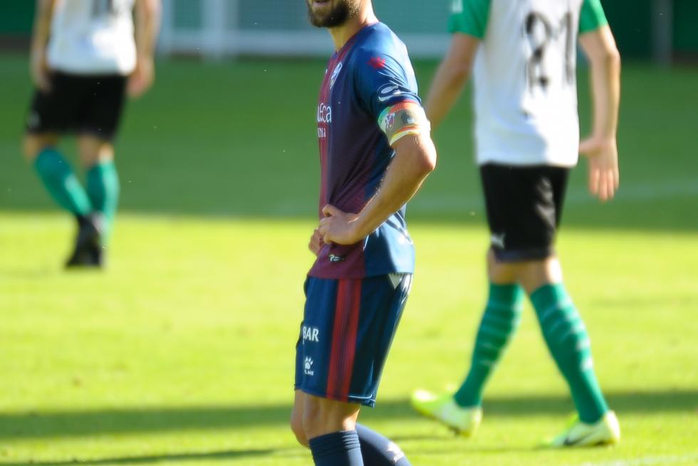 Partido del Racing de Santander contra la SD Huesca, en El Sardinero.