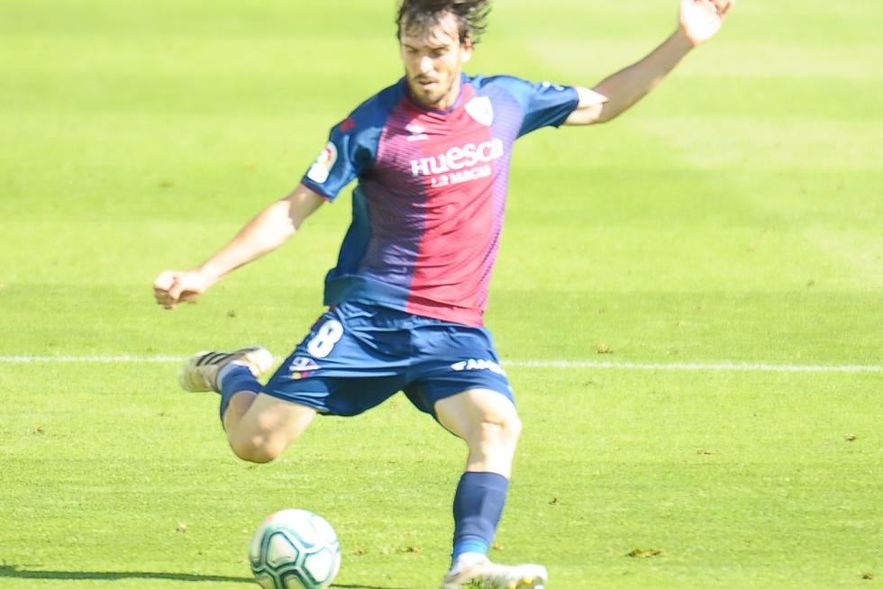 Partido del Racing de Santander contra la SD Huesca, en El Sardinero.