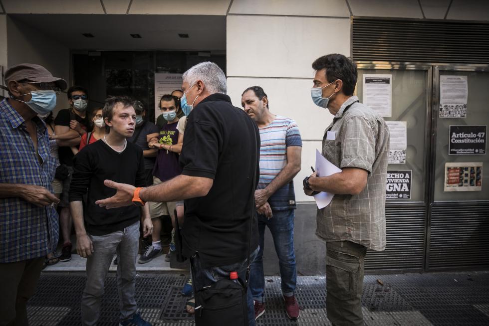 Se han vivido momentos de tensión durante el desalojo de los okupas