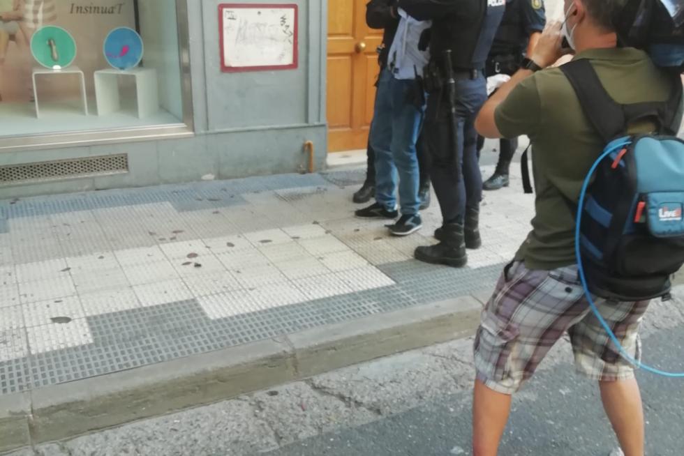 Momentos tensos en el desalojo de los okupas